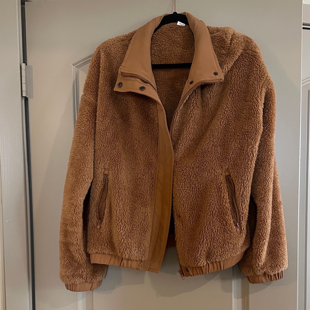 Cozy Brown Sherpa Jacket